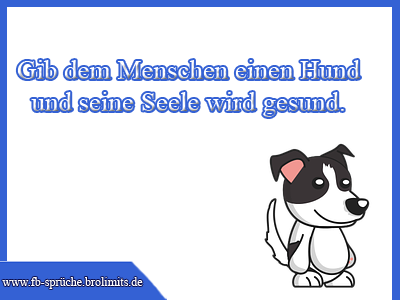 Gib dem Menschen einen Hund